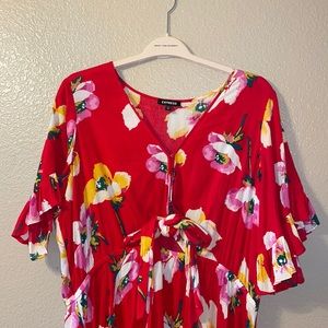 Express Floral Maxi Dress
